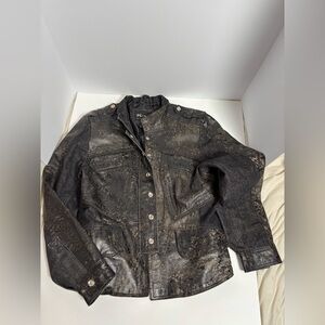 H&D Leather Jacket Size Medium